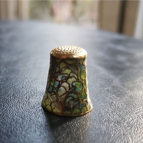 Glass Mosaic Thimble - Picture 3 of 6